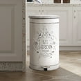 thumbnail image 3 of Vintage Metal Step On Trash Can With Lid 4.5 Gallon Farmhouse Rustic Garbage Can Waste Bin for Kitchen Bathroom Bedroom Porch, 3 of 7