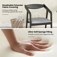 thumbnail image 2 of Gymax 2 PCS Wooden Dining Chair w/ Rubber Wood Frame Armrests Padded Cushion, 2 of 6
