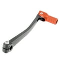 thumbnail image 4 of 0.43" Aluminum Alloy Universal Motorcycle Folding Gear Shift Lever Shifter Grey Orange, 4 of 6