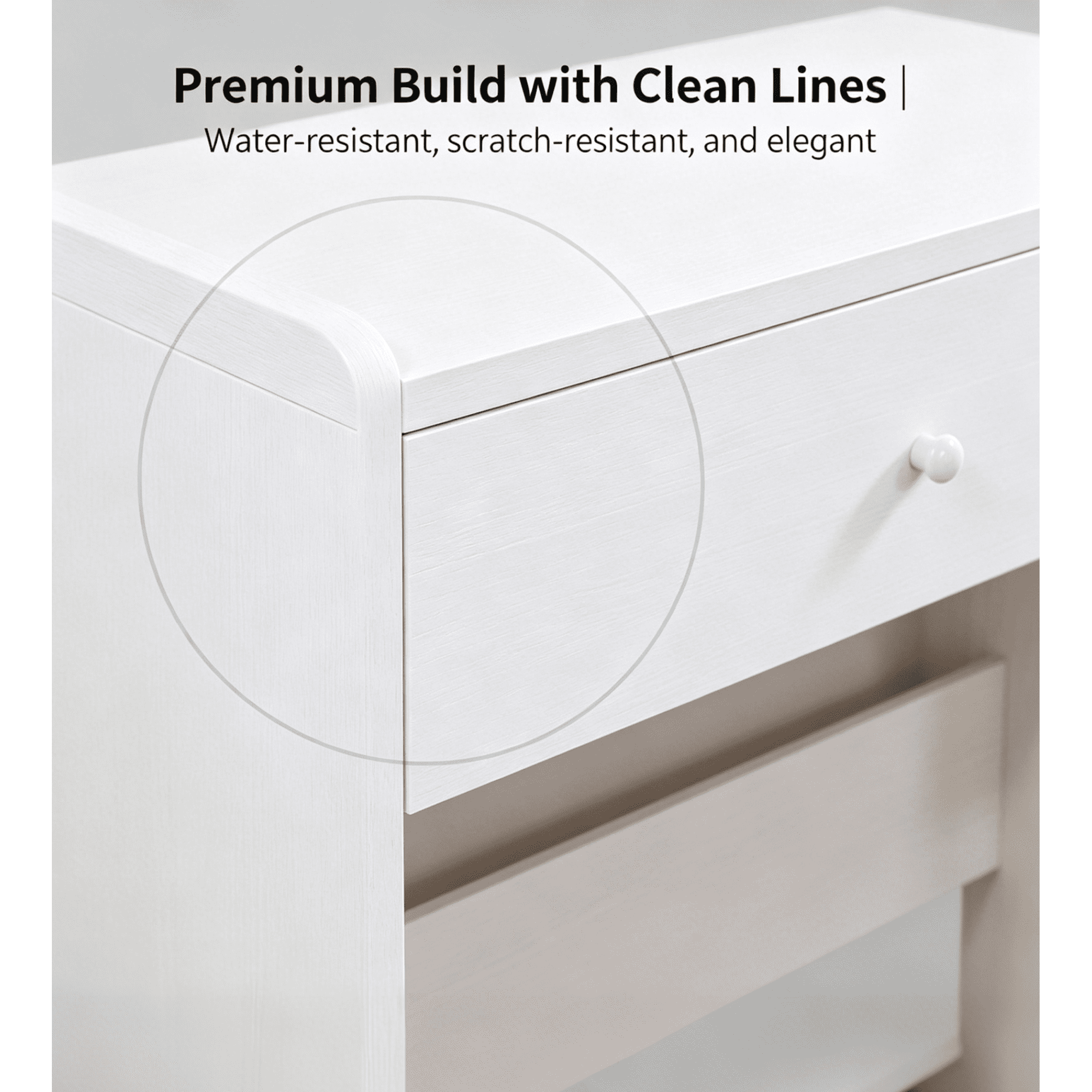 HOQBN White Vanity Set with Mirror and Smart LED,Small Makeup Table Dressing Table with Storage for Apartments,Bedrooms,Living Rooms