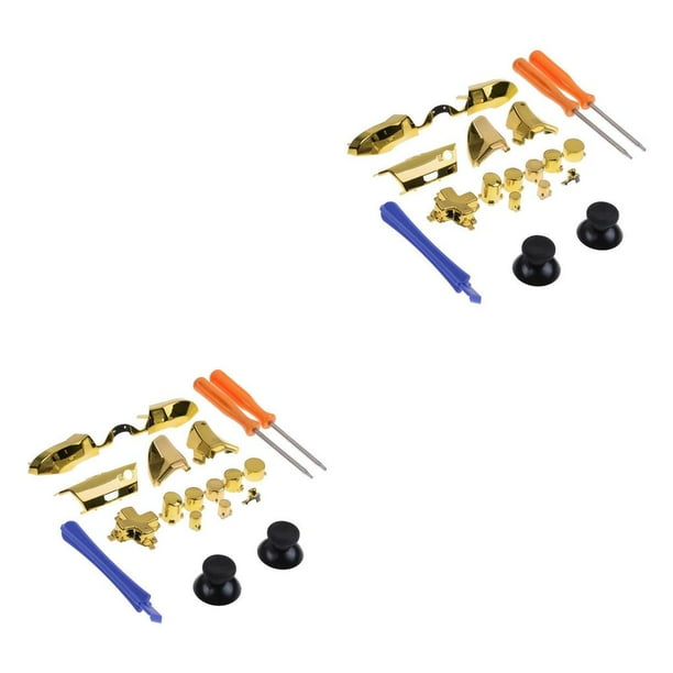 Matsuzay Juego de botones completamente chapados, gatillos de parachoques, reemplazo de destornillador Dpad LB RB LT RT para controlador One Type8 NO8