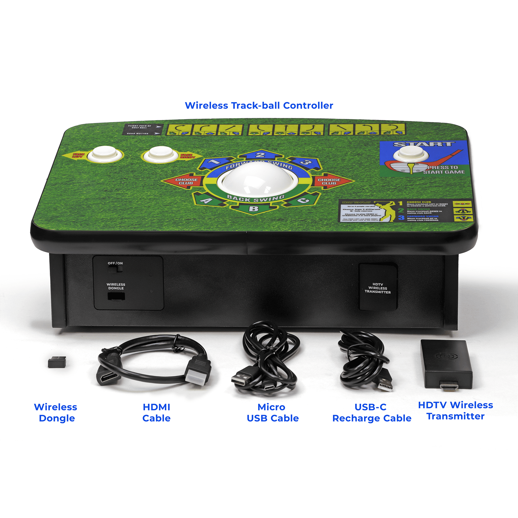 Golden Tee Plug and Play - Plays Six Classic Arcade Games