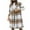 Khaki, variant on DDAPJ pyju Womens Plaid Trench Coat Notched Lapel Double Breasted Pea Coat Winter Woolen Coats Long Shacket Jacket with Pockets Clearance Sales Today Blue M