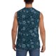 thumbnail image 4 of Balery Rose Flowers Camisetas sin mangas para hombre, absorbe la humedad y protege contra el mal olor.-Small, 4 of 7