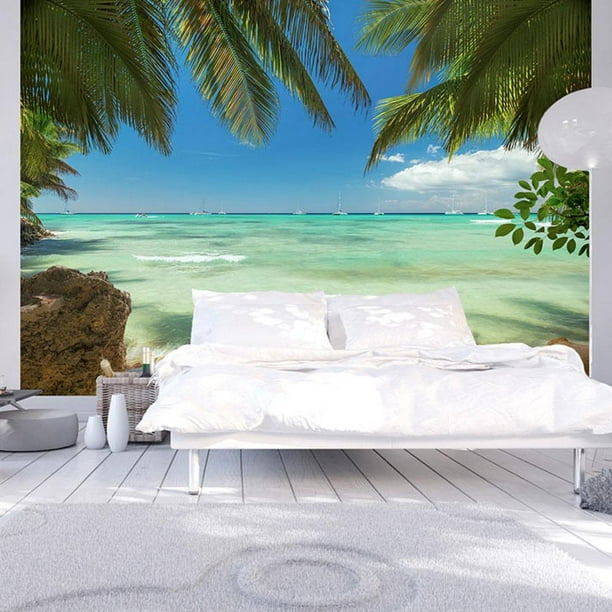 Tiptophomedecor Peel and Stick Beach Wallpaper Wall Mural Relaxing On