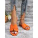 thumbnail image 2 of Ladies' Snake Pattern Slip-on Flat Sandals For Summer Vacation, Indoor And Outdoor, 2 of 4
