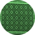 thumbnail image 1 of Ahgly Company Indoor Round Oriental Emerald Green Traditional Area Rugs, 8' Round, 1 of 4