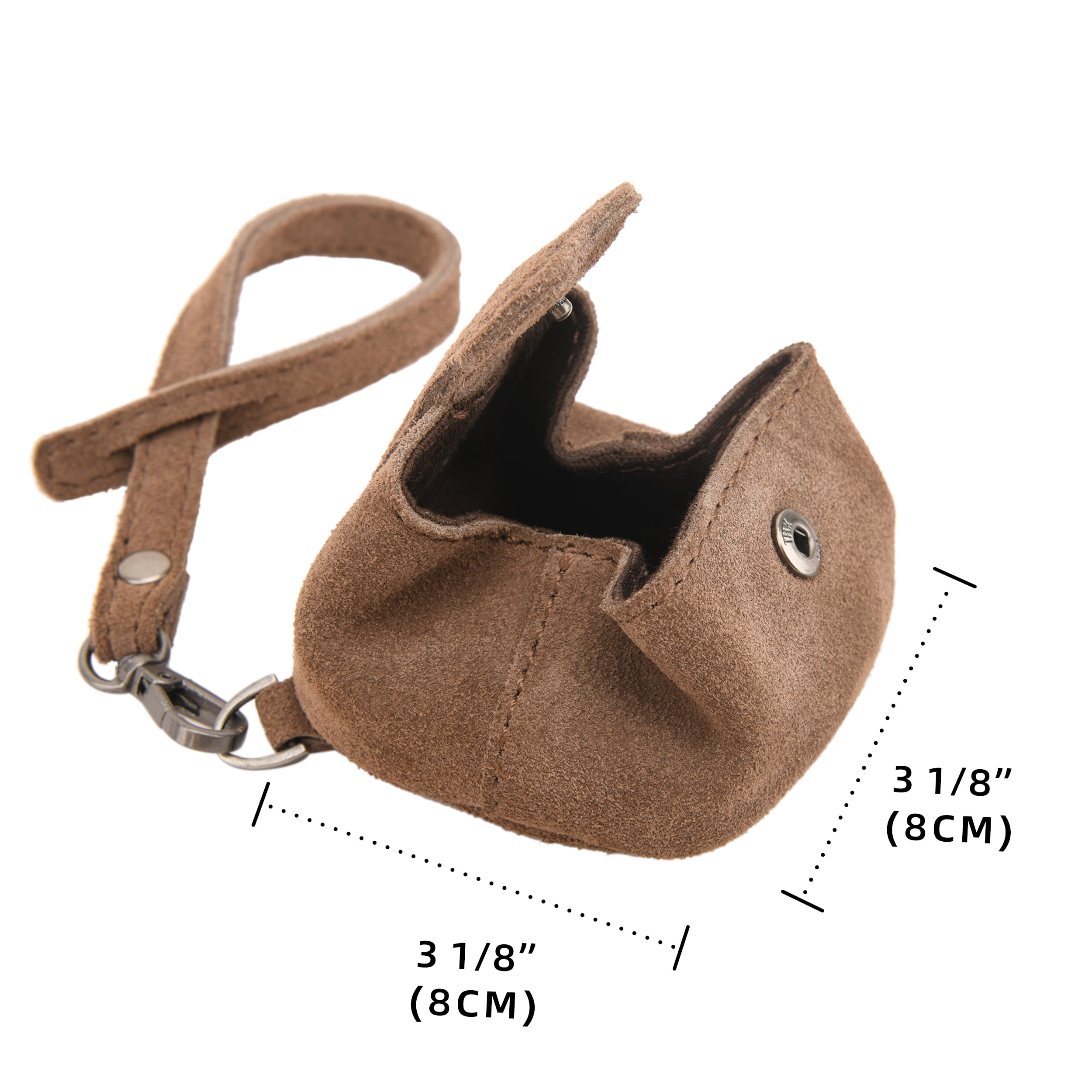 Leather Guitar Pick Holder Case Cowhide Leather Mini Coin Change Pocket Pouch