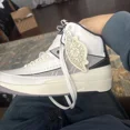 thumbnail image 1 of Ni - ke Ni - ke AIR JORDAN RETRO 2 LOW PYTHON DV9956-100 WHITE GREY SANDDRIFT SZ 8 New Nwt, 1 of 5