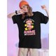 thumbnail image 1 of Playera Deportiva Manga Corta Mujer Dry-FitWomen's Casual Cartoon Noodle Print T-Shirt - Comfy Cotton Blend, Crew Neck, Short Sleeve, Perfect for Sports & Outdoor ActivitiesFather's Day, Mother's Da, 1 of 6