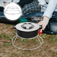thumbnail image 2 of Shisuyan Fire Pit Setups Boiler Rack Silver Stainless Steel 1Pack 12.6x8.7x3.5in, 2 of 8