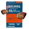 CLIF BUILDERS Protein Bars Chocolate Flavor, Plant Protein, Gluten Free Bars, 12ct