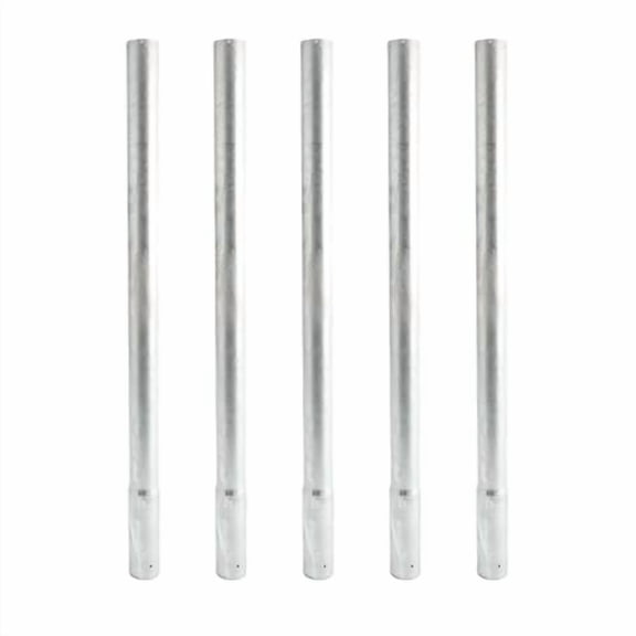 2 ft Long Chain Link Fence Post Extenders for 2" (1 7/8" OD) Fence Posts (Pack of 5)$$Garden & Patio