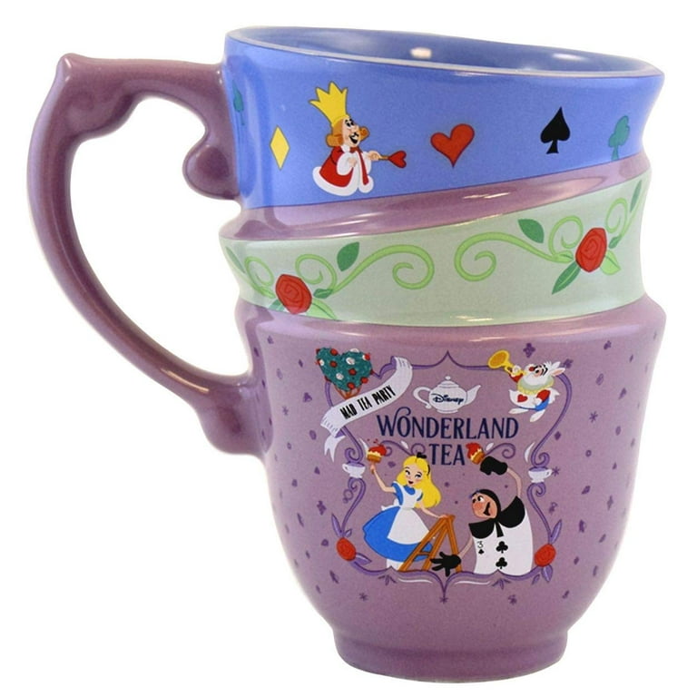 Disney Parks Alice in Wonderland Mad Tea Party Triple Stackable Mug New -  Walmart.com