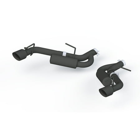 System Axle - MBRP 16+ Chevrolet Camaro 2.5in Black Coated Non NPP Axle Back Exhaust System - 4in Dual Wall Tips