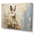 thumbnail image 2 of Designart "Curious Bunny'S Charming Encounter With Flowers I" Animals Rabbit Wall Decor, 2 of 7