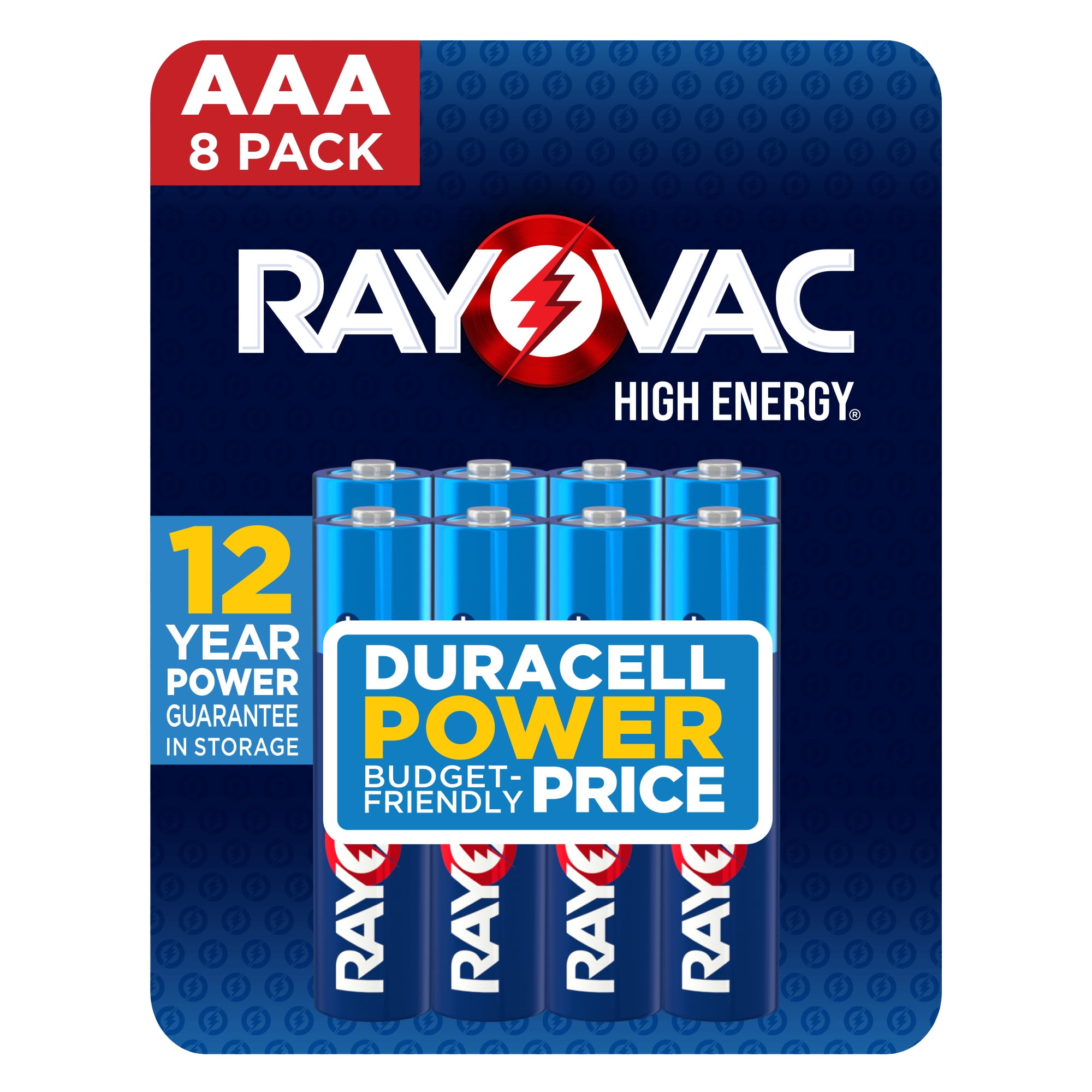 (10 pack) Rayovac High Energy AAA Batteries (8 Pack), Triple A Batteries