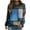 Blue, variant on ICHUANYI Womens Fashion Oversized Sweatshirts Hoodies Crew Neck Colorblock Pullover Casual Comfy Fall Winter Fashion Outfits Clothes 2023