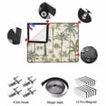 thumbnail image 5 of Palm Tree Magnetic Fireplace Cover, Fireplace Draft Blocker, Sage Green Tropical Nature Plant Watercolor Fireplaces Blanket for Heat Loss/Cold Air, Fireplaces Draft Stopper Cover for Inside 36"x27", 5 of 9