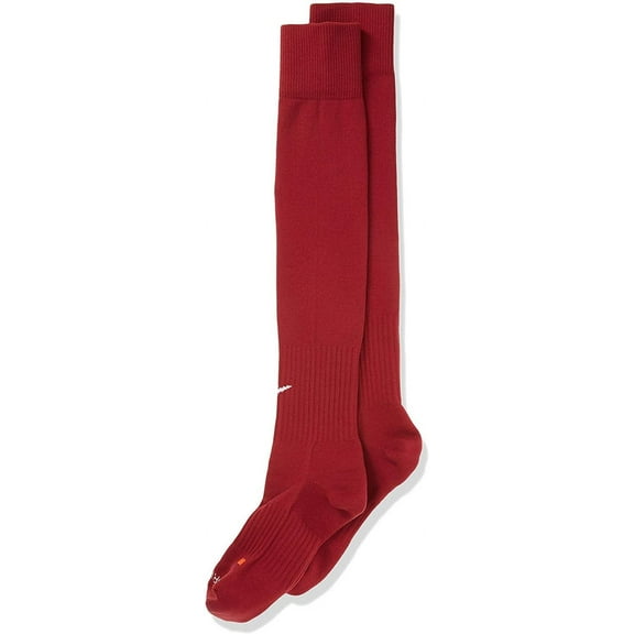 Nike Classic II Cushion Over-the-Calf Football Sock SX5728-677 X-Small, Maroon/White