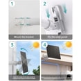 thumbnail image 5 of ZUMIMALL 5W Solar Panel for Security Cameras, IP66 Weatherproof, 360° Adjustable Bracket, 10ft Cable, Micro USB & Type-C Port,White, 5 of 8