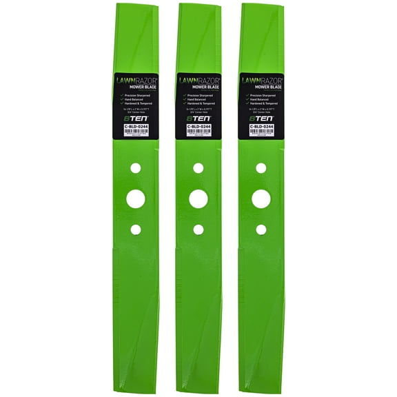 LawnRAZOR Blade for Simplicity 44 inch Deck 1716696ASM Medium Lift 3 Pack 810-CBL2466D