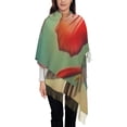 thumbnail image 3 of Sikiie Hummingbird Floral Paradise Shawl Wraps Big Scarf Tassel Fall Winter Thick Scarf Warm Shawl Women Fall Gifts, 3 of 8