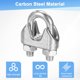 thumbnail image 4 of Uxcell 8-Pack Abrazaderas de Cable, Clip de Cable de Acero Inoxidable M8, Perno en U, Sujetador de Abrazaderas de Cable, 4 of 6