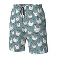 thumbnail image 4 of Fotbe Funny Chicken Trajes de Baño Estampados para Hombre, Shorts de Verano de Secado Rápido, Ropa de Playa, Bañadores-Large, 4 of 6