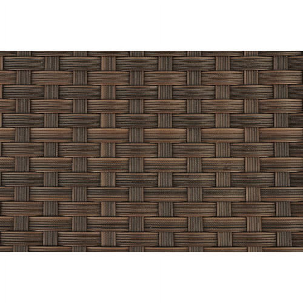 Liberty Outdoor All-Weather Wicker Armchairs, Set of 4, Brown