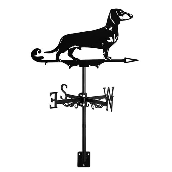 Metal Animal Weather Vane Standing Decor Roof Garden Yard Decoration for Outdoor Farm