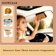 thumbnail image 5 of Car Air Freshener Wooden Sun Visor Clip, Car Odor Eliminator Air Purifier with scented refills, unisex, suitable for cars and trucks, 3 pack (Amber Coconut Pine), includes clip, 5 of 5