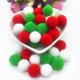 thumbnail image 4 of Bolas de piel de pompón blanco, verde y rojo, Pompones suaves artesanales, adornos de bolas de Navidad, pegamento en accesorios de tela de 8mm a 30mm, 4 of 4