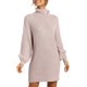 thumbnail image 2 of Vestido de suéter de gran tamaño suelto informal de manga larga con cuello alto para mujer vestidos de suéter de invierno suave Fokelyi WMZL-2283-41, 2 of 6
