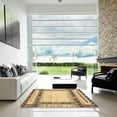 thumbnail image 6 of Ahgly Company Indoor Round Contemporary Chrome Gold Yellow Abstract Area Rugs, 6' Round, 6 of 6