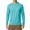 Blue, variant on Qualidyne Men's UPF 50+ Long Sleeve Rash Guard UV Sun Shirt for Hiking Running Fishing
