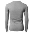 thumbnail image 3 of H2H Mens Casual Slim Fit Long Sleeve V-neck T-Shirts Of Various Colors GRAY US 3XL/Asia 4XL (KMTTL0374), 3 of 6