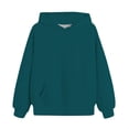 thumbnail image 4 of KAUOD Teen Girls Oversized Hoodies Cotton Trendy Pullover Sweatshirts Tops with Pockets Kids Plain Cute Hoodie Clothes, 4 of 5
