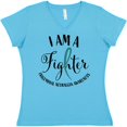 thumbnail image 3 of Inktastic Trigeminal Neuralgia Awareness I Am a Fighter Women's V-Neck T-Shirt, 3 of 5