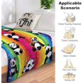 thumbnail image 5 of Cute Panda Blanket Soft Lightweight Flannel Fleece Cartoon Throw Blankets Bedding for Bed Sofa Couch Living Room Gifts 80"x60", 5 of 6