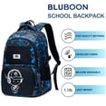 thumbnail image 4 of Mochila Bluboon para niños, camuflaje escolar, 17,5 L, 4 of 9