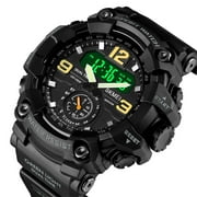 SKMEI Mens Watches Multi Function Sports Outdoor Waterproof Military Watch Shockproof LED Alarm Clock Stopwatch