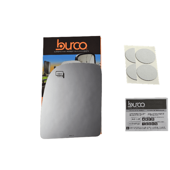 Fits 00-05 FD Excursion 99-07 F Series Super Duty Pickup, 08-17 Van Heated Left Driver Replacement Mirror Upper Glass Lens, w/Adhesive, USA More Than 1 Option
