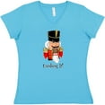 thumbnail image 3 of Inktastic Crushing It Nutcracker Women's V-Neck T-Shirt, 3 of 5