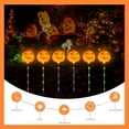 thumbnail image 4 of Upgraded 2 Pack Halloween Solar Pumpkin Lights Outdoor Decorations,More Modes Waterproof Halloween Pathway Stake Lights with Colorful LEDs, Pumpkin Decor for Garden, Yard, Party, Multicolor, 4 of 6