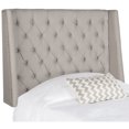 thumbnail image 5 of Safavieh London Retro Winged Tufted Headboard with Flat Nail Heads, Full, Taupe, 5 of 5