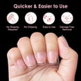 thumbnail image 3 of 600 count Extra Short XXS Square  Tips, Clear Press  Nails for  Women Small Short Petite  Beds, 12 Sizes DIY Salon  Manicure  Extension, 3 of 6