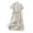White, variant on QUNYINEY Short Sleeve Summer Dresses for Women A Line Polka Dot Linen Long Dresses Collared Loose Fit Vacation Dresses