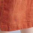thumbnail image 4 of Plus Size Dresses Sevevn Women's Solid Color Fashion Plus Size Vintage Skirt Cotton And Linen Dress, 4 of 9