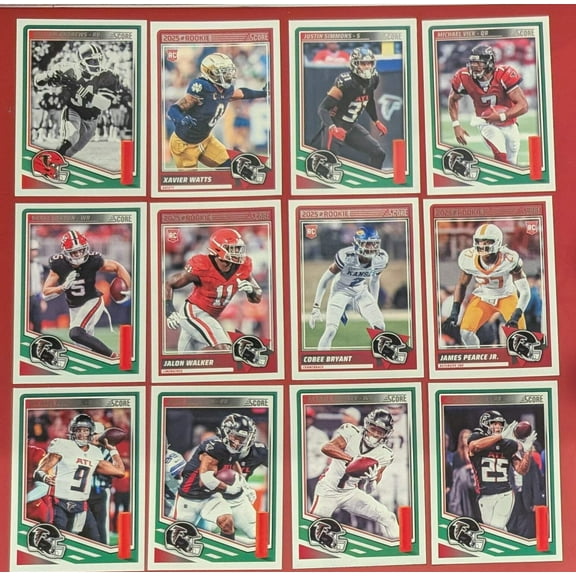 2025 SCORE Atlanta Falcons Team Set Michael Penix Bijan Robinson